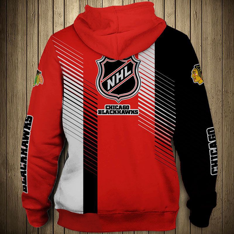 Chicago Blackhawks Hoodie 3D Cute Design Pullover Nhl - Image 2