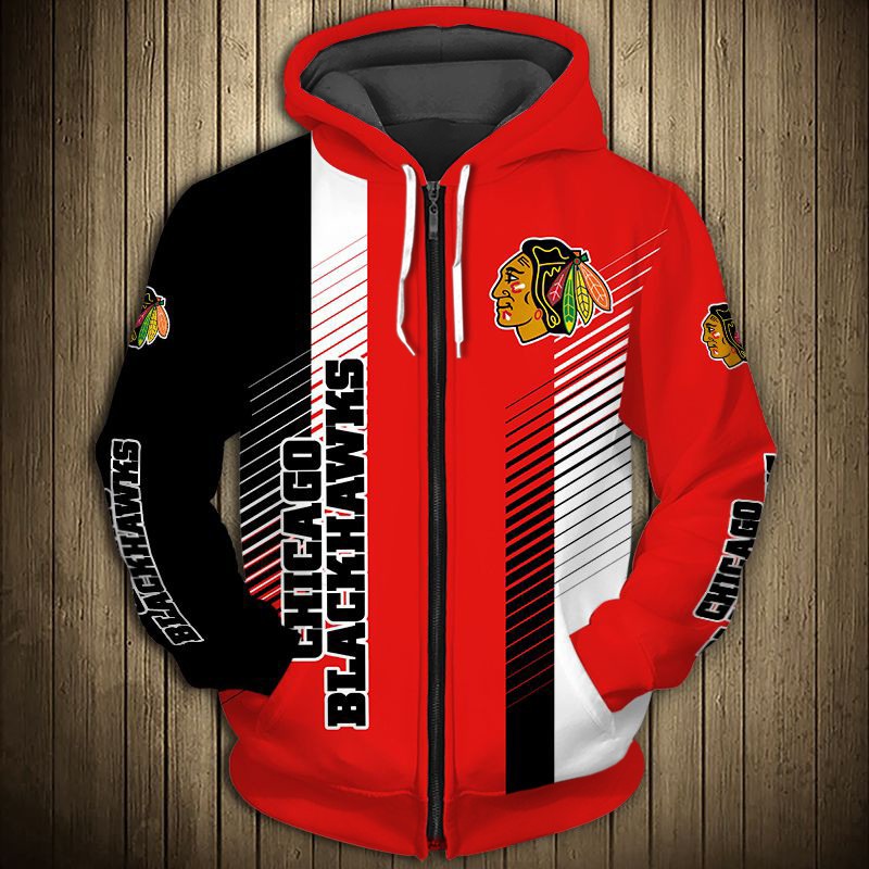 Chicago Blackhawks Hoodie 3D Cute Design Pullover Nhl - Image 3