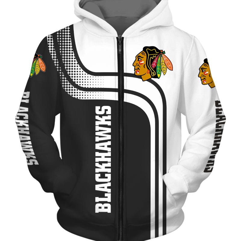 Chicago Blackhawks Hoodie Zip Hoodie Pullover Gift for Fans - Image 2