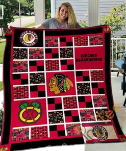 Chicago Blackhawks V1 Quilt Blanket Bedding Set