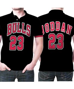 Chicago Bulls Michael Jordan 23 Nba Basketball Throwback Black Jersey Style Gift For Bulls Fans Polo Shirt All Over Print Shirt 3d T-shirt