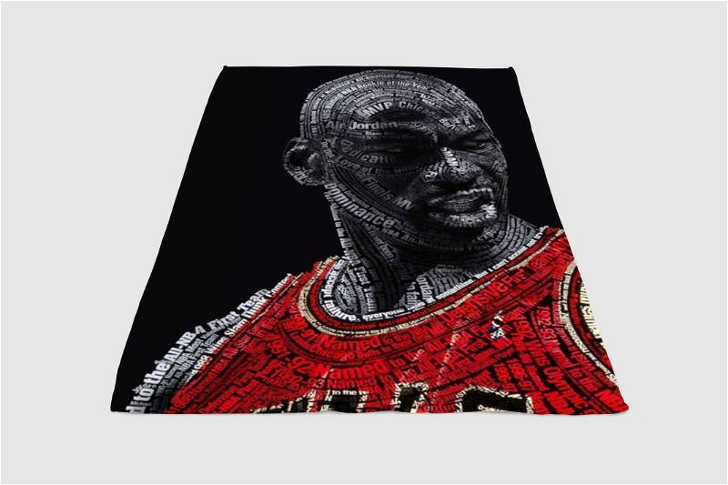 Chicago Bulls Player Sherpa Fleece Blanket Gifts for Family, for Couple