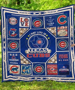 Chicago Cubs-Texas Quilt Blanket Bedding Set for Home Décor