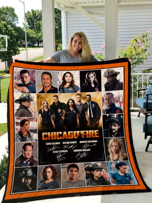 Chicago Fire Quilt Blanket Bedding Set for Home Décor