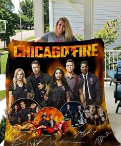 Chicago Fire With Signs Quilt Blanket Bedding Set
