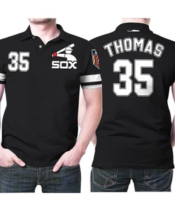 Chicago White Sox Frank Thomas #35 Mlb Great Player Majestic Spring Training Cool 3d Designed Allover Gift For Chicago Fans Polo Shirt