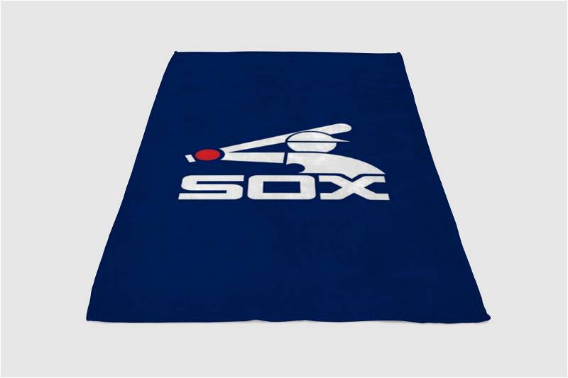 Chicago White Sox Logo Sherpa Fleece Blanket Gifts for Family, for Couple