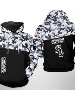 Chicago White Sox MLB Camo Veteran 3D Hoodie