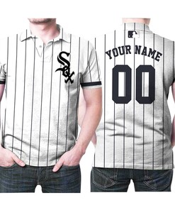 Chicago White Sox Mlb Baseball Team Majestic Cool Base Custom White Black 2019 Jersey Style Gift For White Sox Fans Polo Shirt