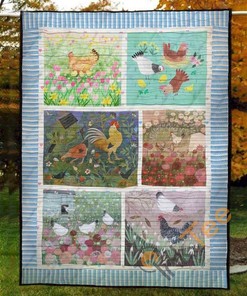 Chicken Life Quilt Blanket Bedding Set