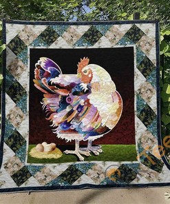 Chicken Quilt Blanket Bedding Set With Pilliwcase Option Ver8