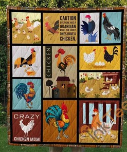 Chicken Quilt Blanket Bedding Set With Pillowcase Option