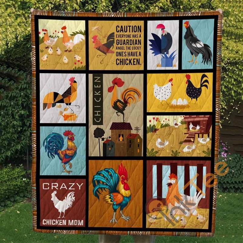 Chicken Quilt Blanket Bedding Set With Pillowcase Option