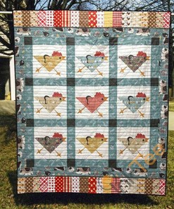 Chicken Running Team-Inspired Quilt Blanket Bedding Set
