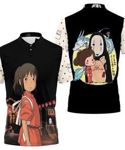 Chihiro Ogino Studio Ghibli No Face For Anime Fan Polo Shirt All Over Print Shirt 3d T-shirt