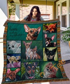 Chihuahua 10 Quilt Blanket Bedding Set