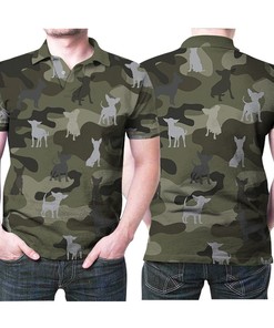 Chihuahua Dog Pattern Camouflage Color Style 3d Designed For Chihuahua Dog Lovers Polo Shirt All Over Print Shirt 3d T-shirt