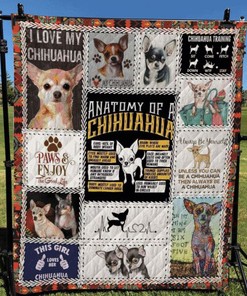 Chihuahua Paws And Enjoy The Good Life Chihuahua Quilt Blanket Bedding Set