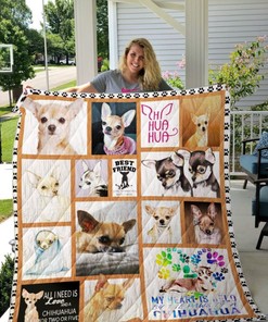 Chihuahua Quilt Blanket Bedding Set for Home Décor
