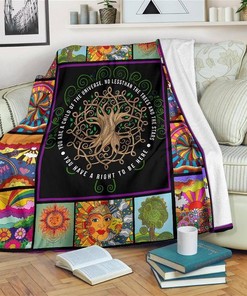 Child Of The Universe Tree Of Life Sherpa Fleece Blanket Gifts for Family, for Couple