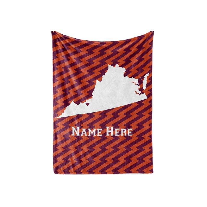Children's World Map - Personalized Custom Blanket With Your Child's Name Sherpa Fleece Blanket Gifts for Family, for Couple