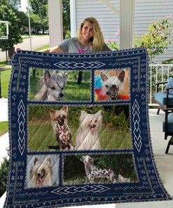Chinese Crested Dog Quilt Blanket Bedding Set for Home Décor