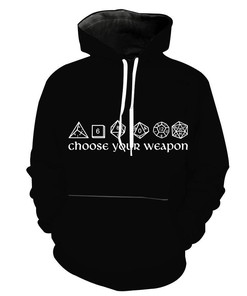 Choose Your Weapon Dice D&d Weapon Dice Hoodie 3D