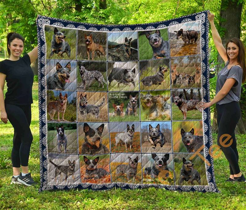 Chqd26002 Australian Cattle Dog Quilt Blanket Bedding Set