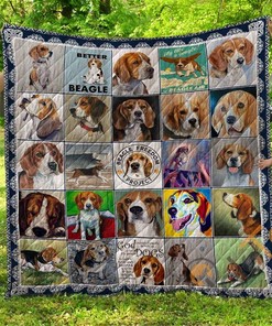 Chqd26004 Beagle Freedom Quilt Blanket Bedding Set