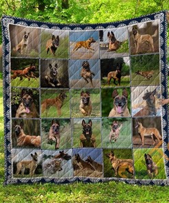 Chqd26005 Belgian Shepherd Dog Quilt Blanket Bedding Set