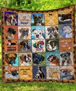 Chqda26003 Boxer Quilt Blanket Bedding Set