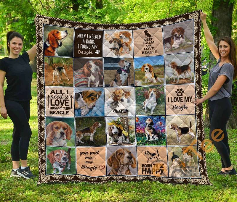 Chqda26011 Beagle Quilt Blanket Bedding Set