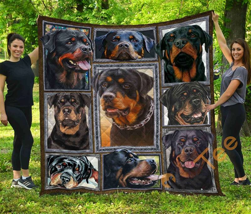 Chqdog41006 Rottweiler Quilt Blanket Bedding Set