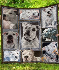 Chqdog41014 Dogo Argentino Quilt Blanket Bedding Set