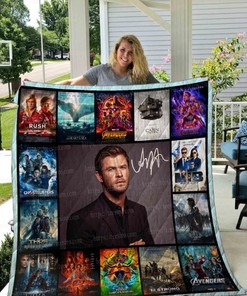 Chris Hemsworth Collection Quilt Blanket Bedding Set