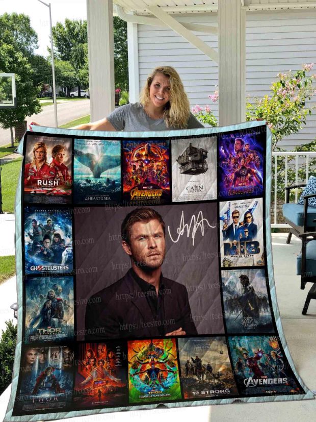 Chris Hemsworth Collection Quilt Blanket Bedding Set
