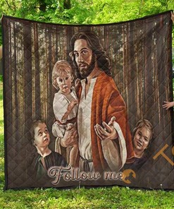 Christ Follow Me Premium Quilt