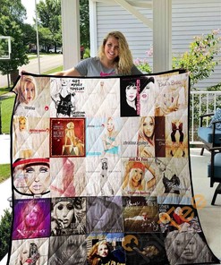 Christina Aguilera Quilt Blanket Bedding Set With Pillowcase Option