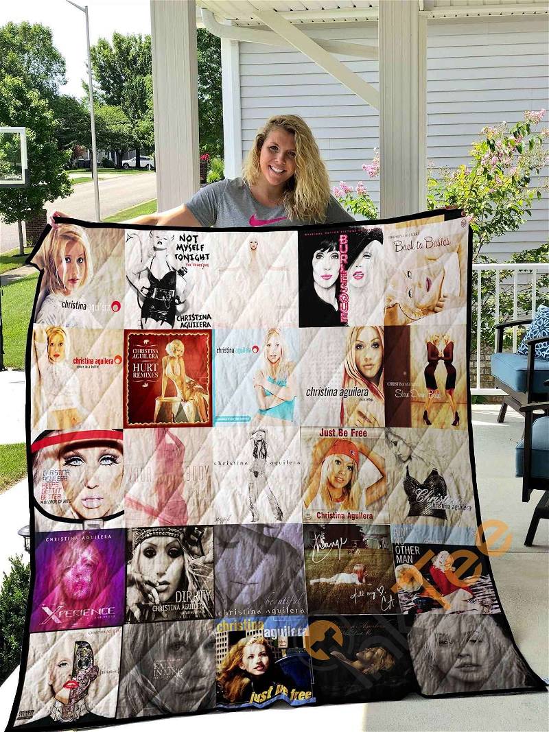 Christina Aguilera Quilt Blanket Bedding Set With Pillowcase Option