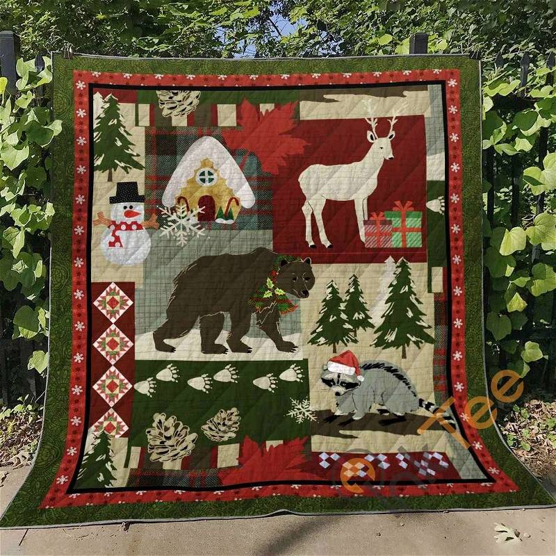 Christmas 1 Quilt Blanket Bedding Set