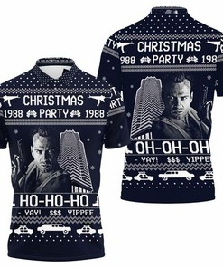 Christmas 1988 Party Ho Ho Ho Yippee Ki Yay Die Hard 3d Sweate Jersey 3D All Over Print Polo Shirt