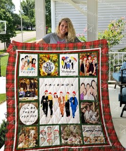 Christmas Friends Tv Show Fanart Quilt Blanket Bedding Set