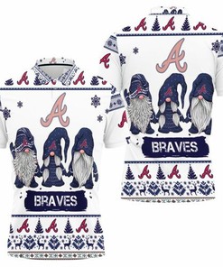 Christmas Gnomes Atlanta Braves Ugly Sweatshirt Christmas 3d 3D All Over Print Polo Shirt