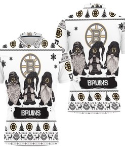 Christmas Gnomes Boston Bruins Ugly Sweatshirt Christmas 3d Polo Shirt All Over Print Shirt 3d T-shirt