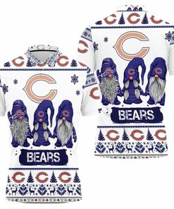 Christmas Gnomes Chicago Bears Ugly Sweatshirt Christmas 3d 3D All Over Print Polo Shirt