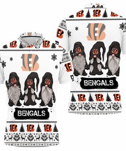 Christmas Gnomes Cincinnati Bengals Ugly Sweatshirt Christmas 3d 3D All Over Print Polo Shirt