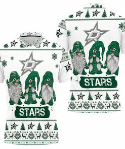 Christmas Gnomes Dallas Stars Ugly Sweatshirt Christmas 3d 3D All Over Print Polo Shirt