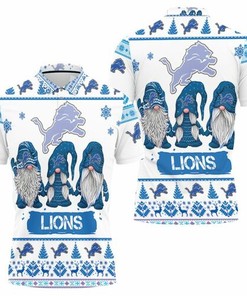 Christmas Gnomes Detroit Lions Ugly Sweatshirt Christmas 3d 3D All Over Print Polo Shirt