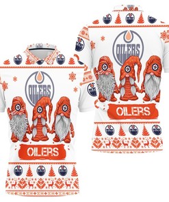 Christmas Gnomes Edmonton Oilers Ugly Sweatshirt Christmas 3d Polo Shirt All Over Print Shirt 3d T-shirt