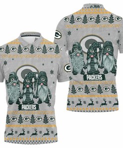 Christmas Gnomes Green Bay Packers Ugly Christmas 3d Jersey 3D All Over Print Polo Shirt